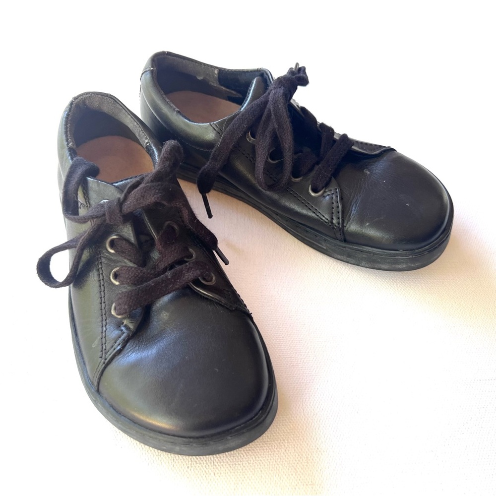 🚩BIRKENSTOCK kids black lace leather comfort shoes 29 11 Porto